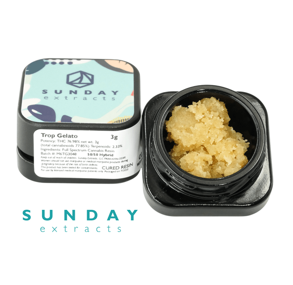 SUNDAY EXTRACTS TROP GELATO CURED RESIN 3G