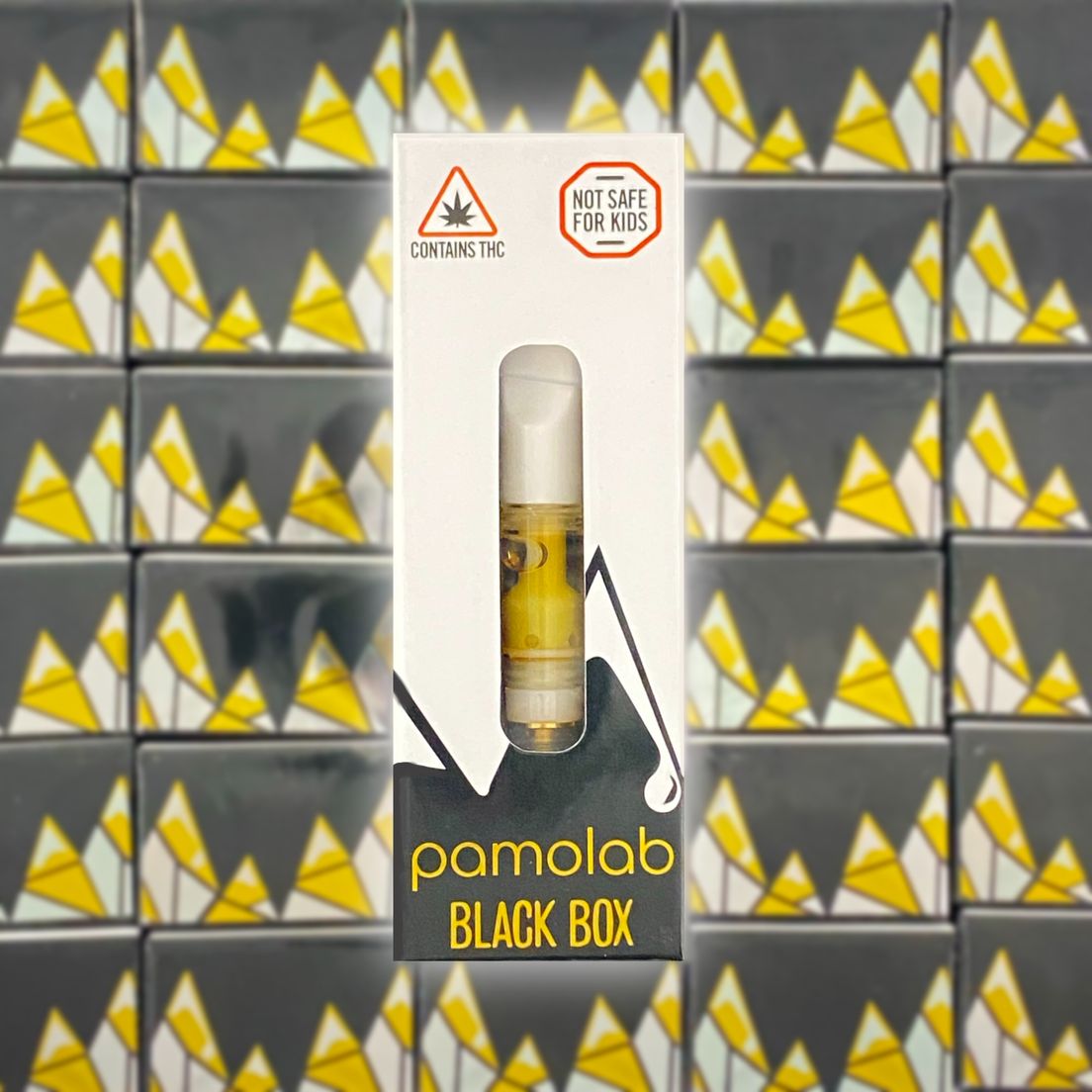 Animal Mints 1g Black Box live resin Cartridge from Pamolab
