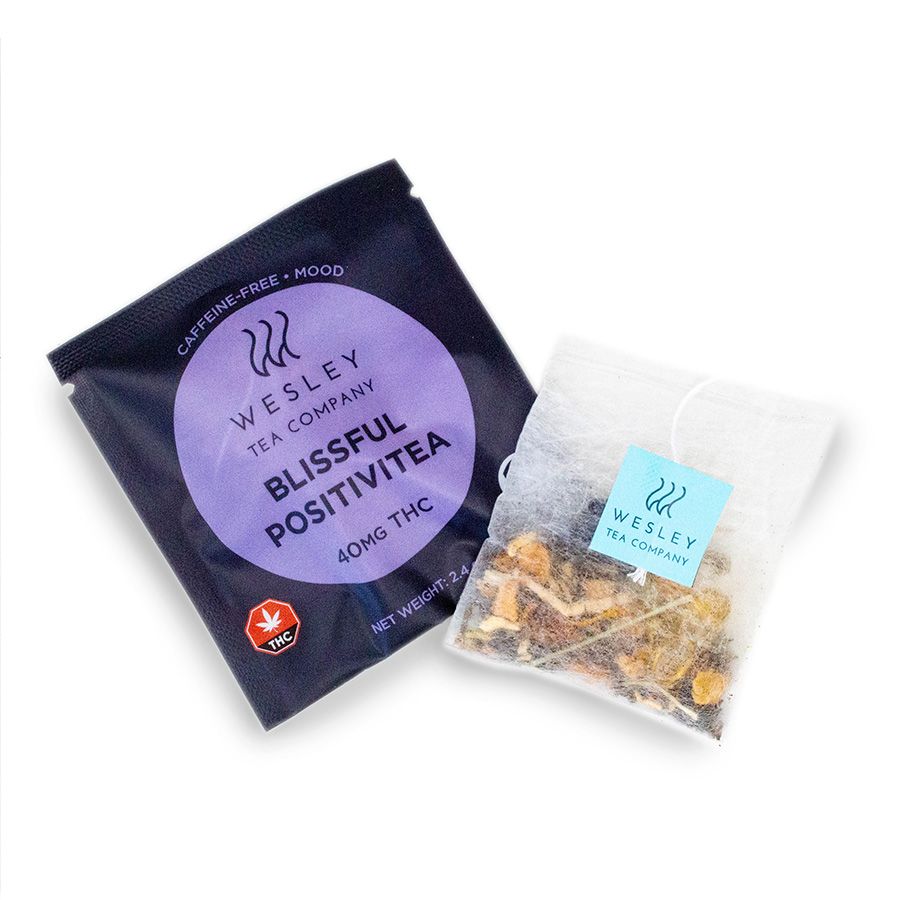 Blissful Positivitea 40mg THC Single | Wesley Tea