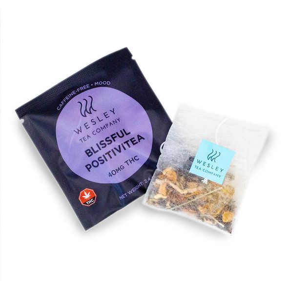 Blissful Positivitea 40mg THC Single | Wesley Tea