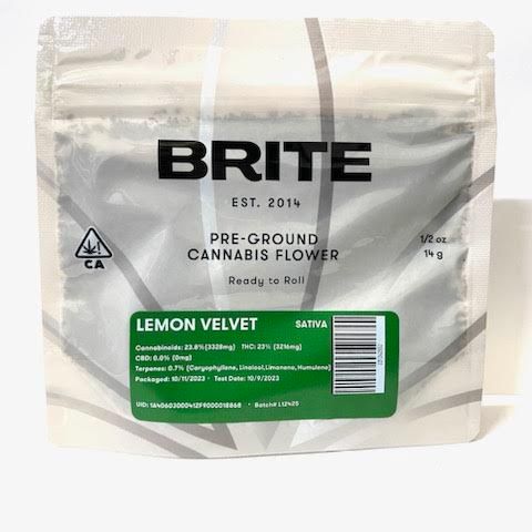 A. Brite 14g Pre-Ground Shake - Quality 7.5/10 - Lemon Velvet