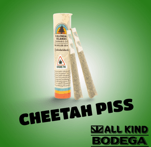 Cheetah Piss .5g Preroll 2 pack (@calendarislands)
