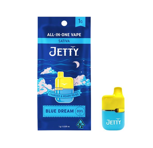 Jetty AIO Mini Tank High THC Blue Dream 1g