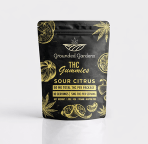 Gummies I Sour Citrus I 50 mg I Grounded Gardens I 10pc