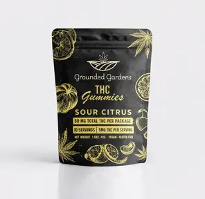 Gummies I Sour Citrus I 50 mg I Grounded Gardens I 10pc