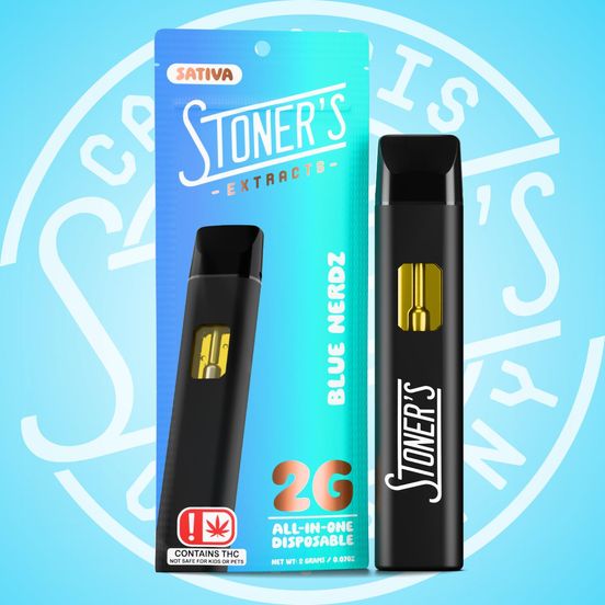 Stoner's Extracts - Disposable - Blue Nerds 2g at Get Bak'd Edmond