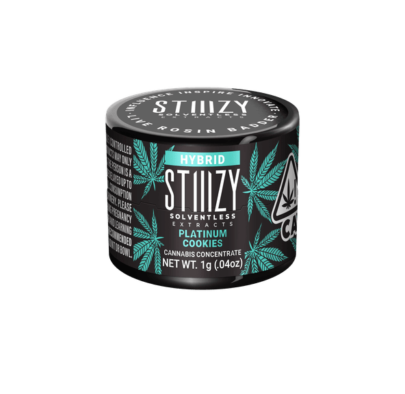 STIIIZY- PLATINUM COOKIES 1G LIVE ROSIN BADDER