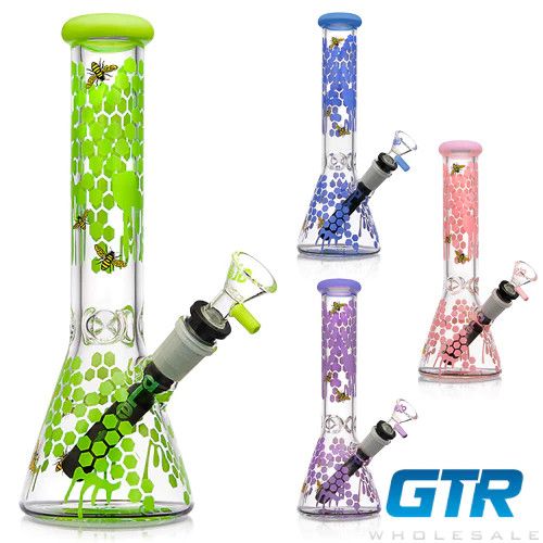10" ALEAF HONEYCOMB BEAKER BONG