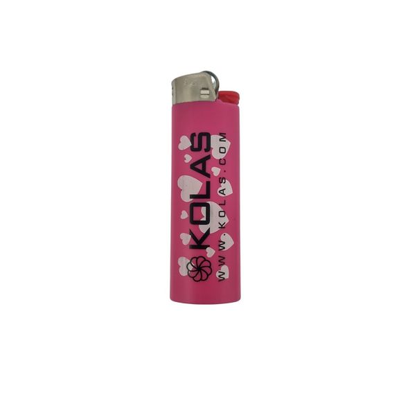 Kolas Branded Bic Lighter Valentine's Pink