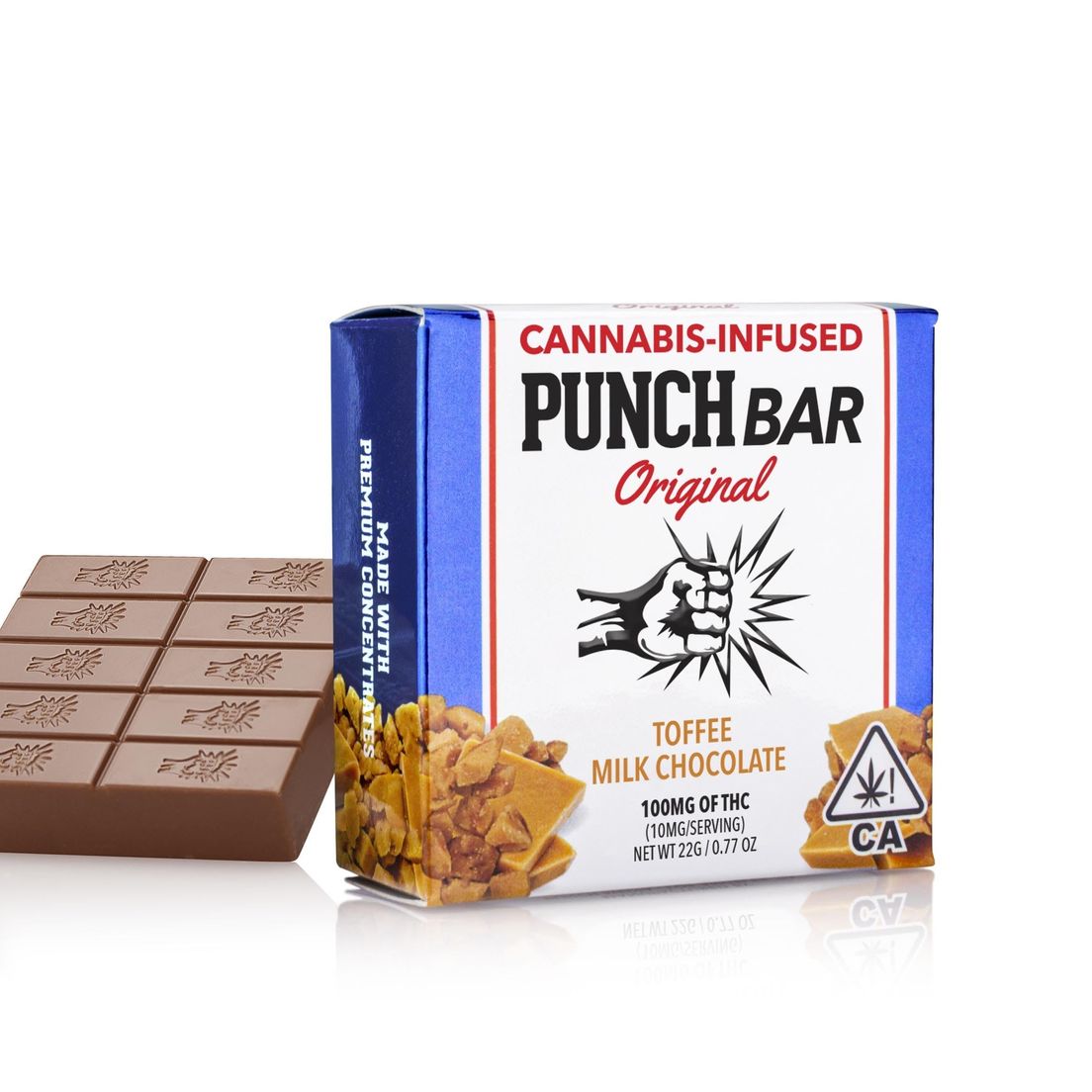 Punch Edibles - 100mg Punch Bar- Toffee Milk Chocolate
