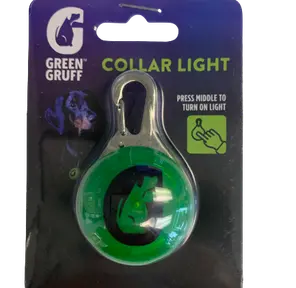 Green Gruff Dog Collar Light | $5.00