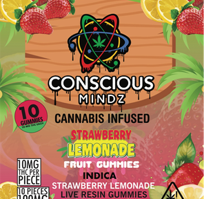 Conscious Mindz- Strawberry Lemonade- 100MG-Indica