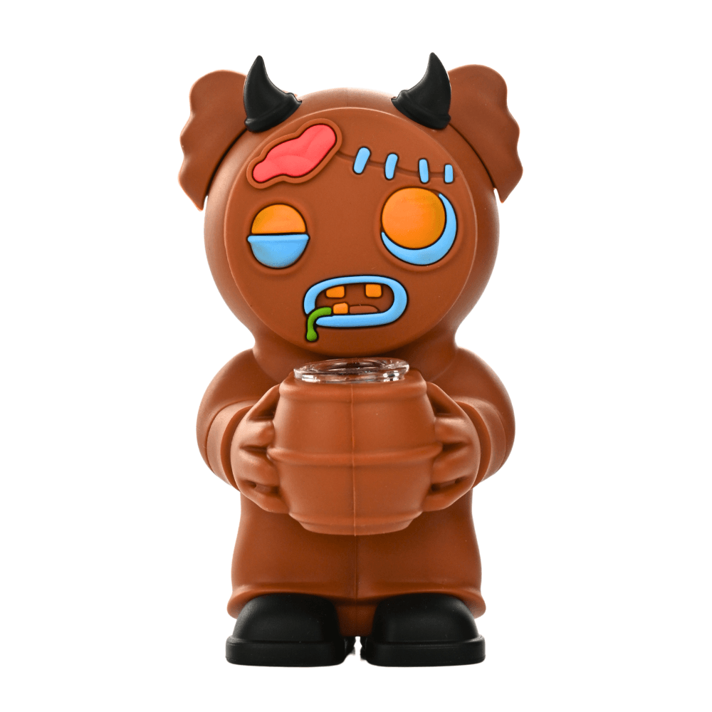 SA5.5" Zombie Gingerbread Man Silicone Waterpipe