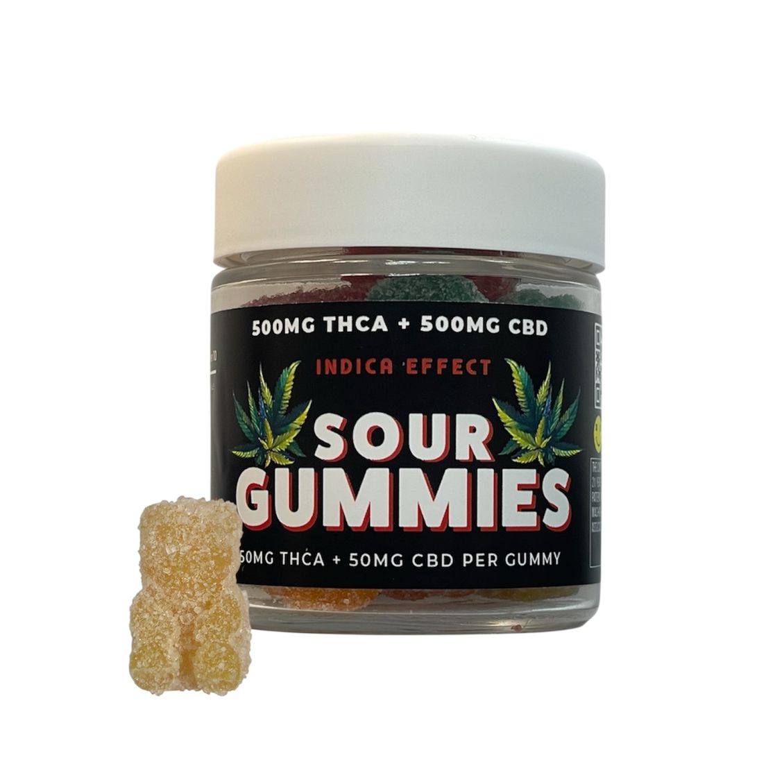 Sour Gummies 500mg - Indica