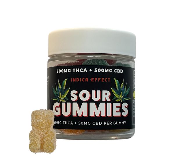 Sour Gummies 500mg - Indica