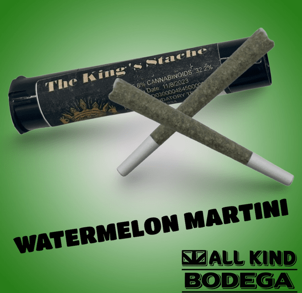 Watermelon Martini .5g Preroll 2 Pack (total weight 1g) (@thekingsstache)