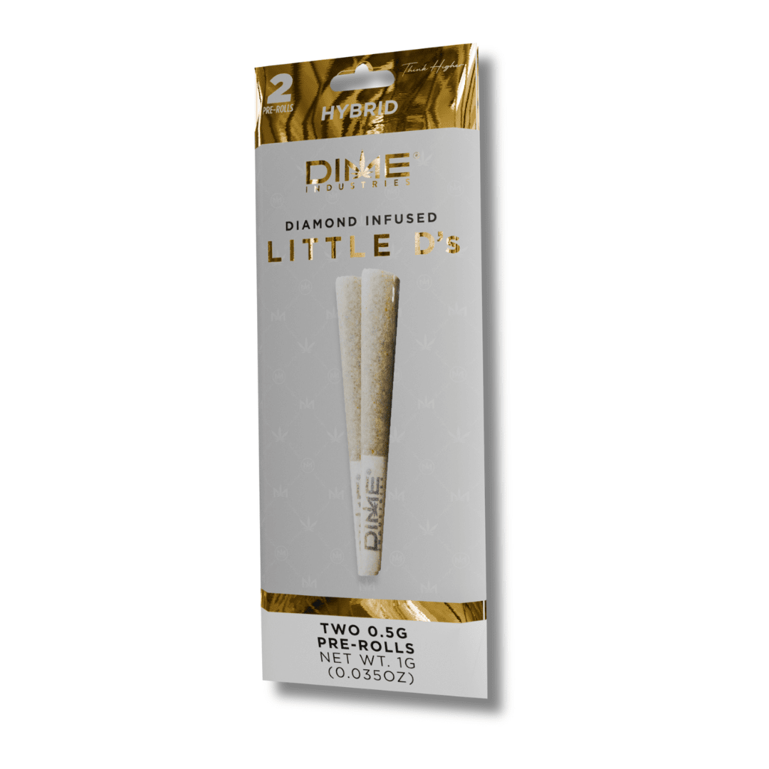 Dime | Infused Prerolls | 2 x .5g | Diamonds | Animal Sherb Mintz
