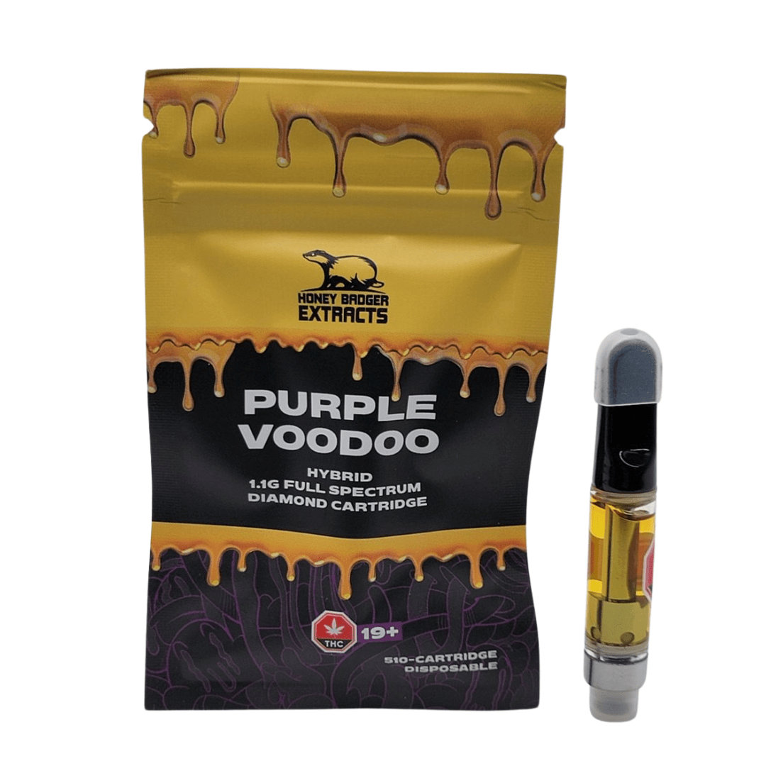 Purple Voodoo 1G Liquid Diamond Cartridge by Honey Badger