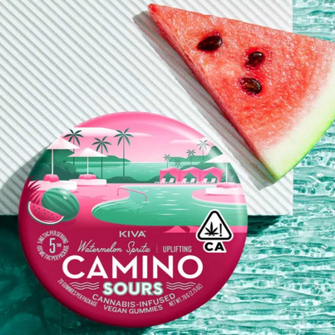 [Camino] THC Gummies - 100mg - Sours Watermelon Spritz (S)