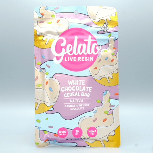Gelato Chocolate Bar White Chocolate Cereal Bar 100mg