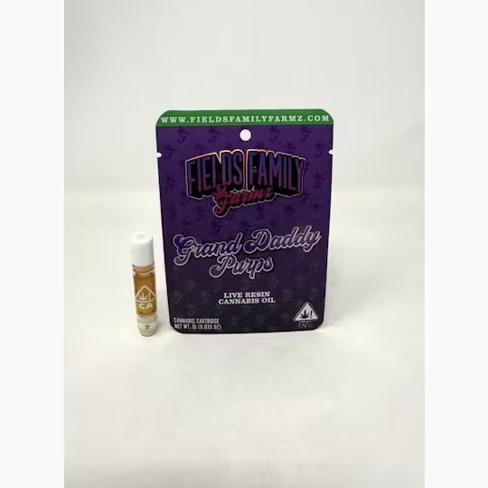 Fields Family Farmz - Grand Daddy Purps Live Resin Cart 1g