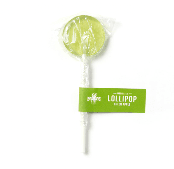 Green Apple 100mg Medicated Lollipop by Kush Kitchen