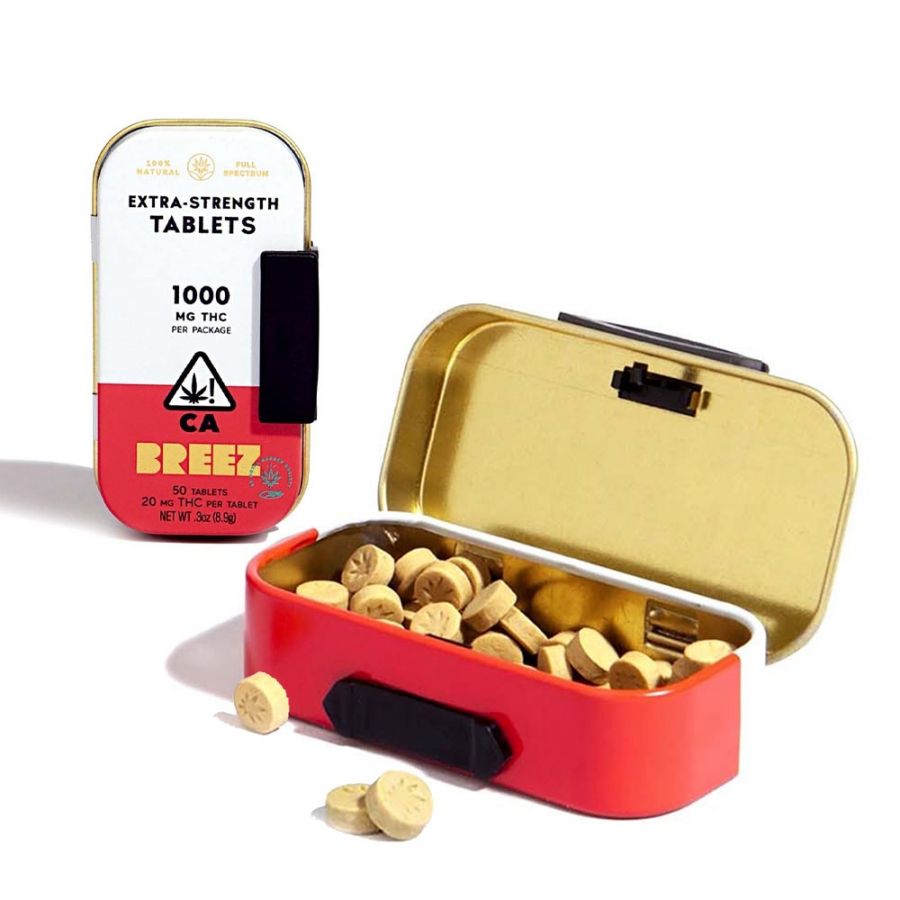 Breez Extra Strength Tablet Tins 1000mg