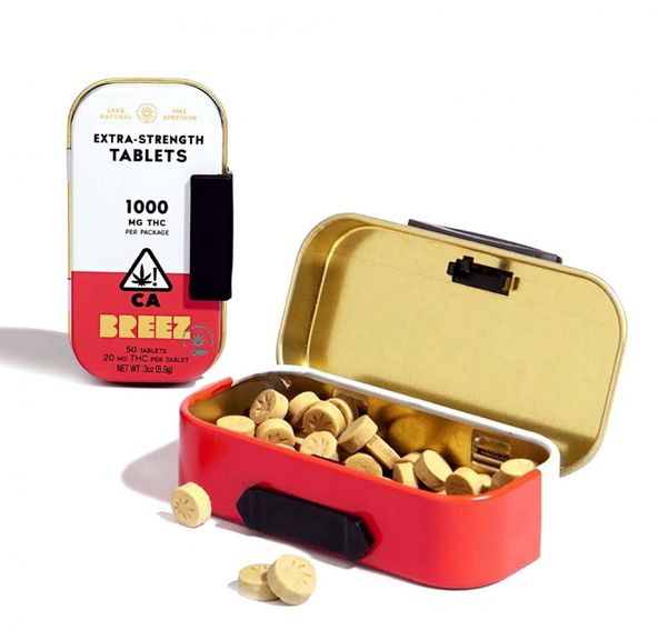 Breez Extra Strength Tablet Tins 1000mg