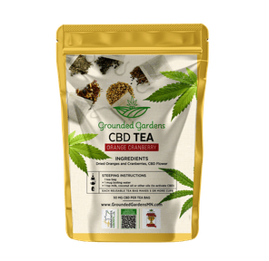 CBD Tea I Orange Cranberry I 100mg I Grounded Gardens I 2 Bags