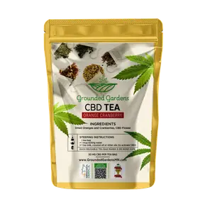 CBD Tea I Orange Cranberry I 100mg I Grounded Gardens I