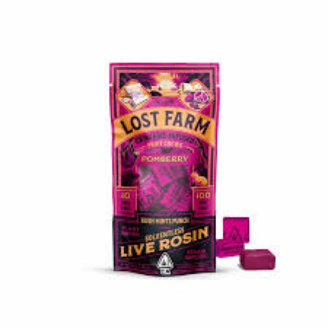 Lost Farm - 100mg Live Rosin Gummies (Pomberry - Kush Mints Punch)