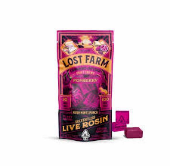 Lost Farm - 100mg Live Rosin Gummies (Pomberry - Kush Mints Punch)