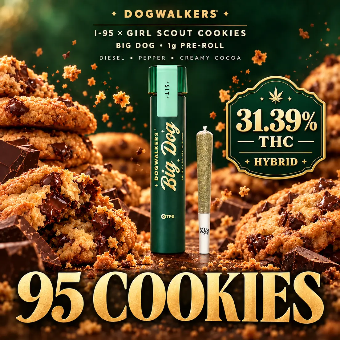 95 Cookies Big Dogs 1g - Dogwalkers (Stay)