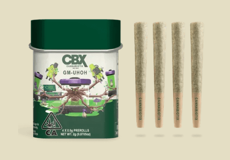 CBX Cannabiotix - GM-UHOH - Prerolls - 4pk - 2g - Hybrid