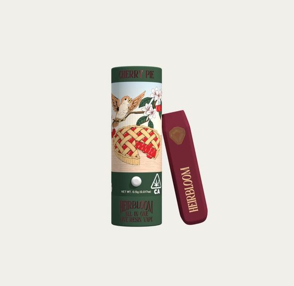 Heirbloom by CBX- Cherry Pie Live Resin Disposable .5g (H)