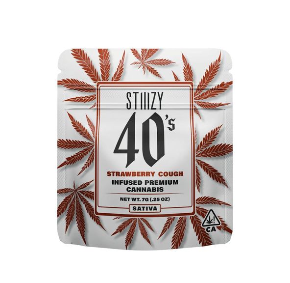 STIIIZY - 7G INFUSED 40s MYLAR - STRAWBERRY COUGH 7g