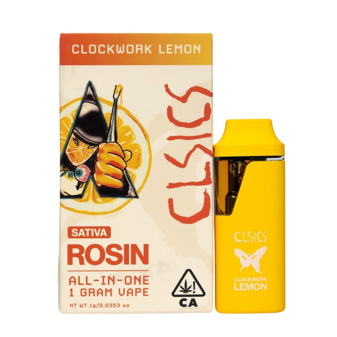 CLSICS Live Rosin AIO Vape Clockwork Lemon 1g