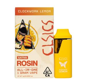 CLSICS Live Rosin AIO Vape Clockwork Lemon 1g