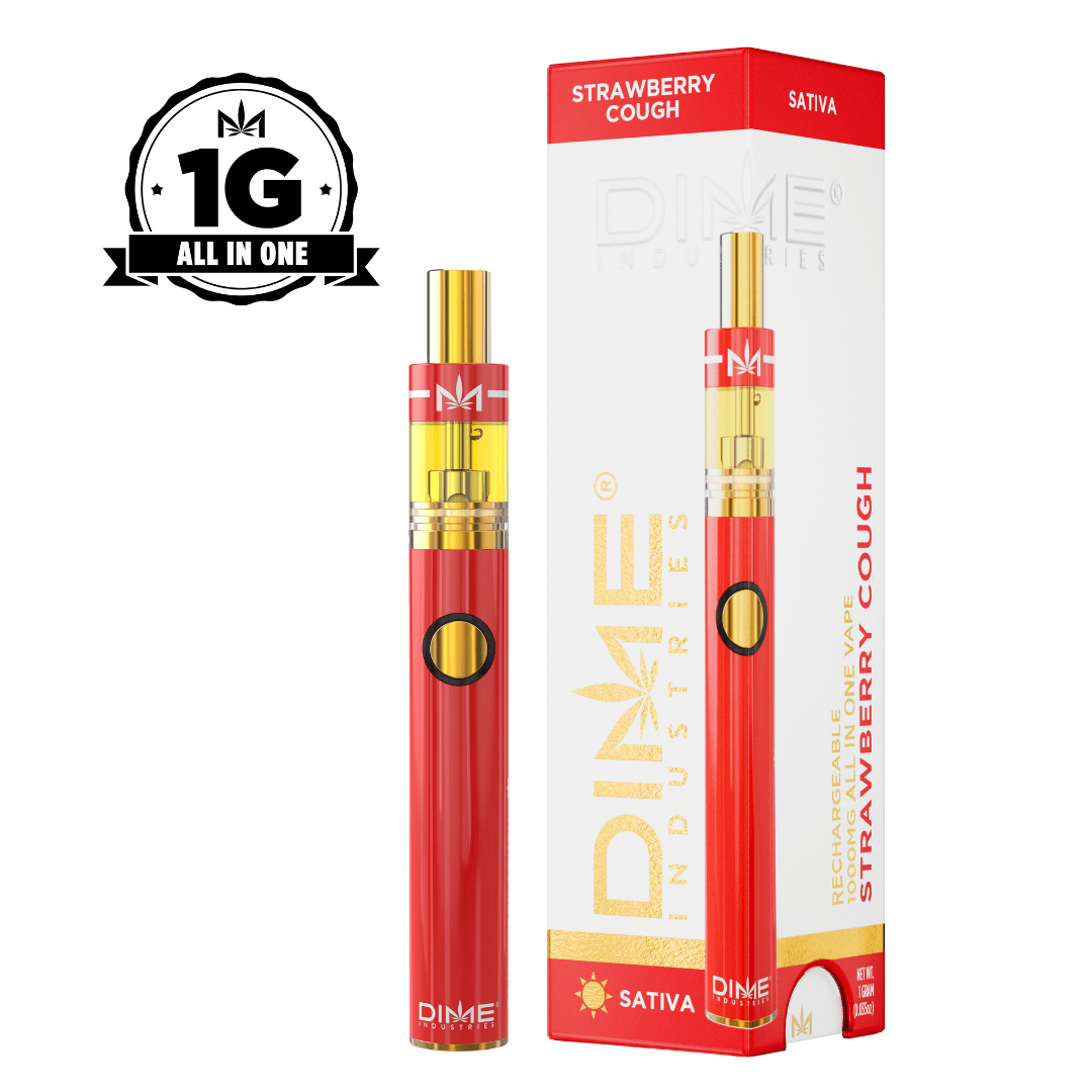 Dime | AIO Vape | 1g | Signature Distillate | Strawberry Cough