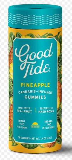 [Good Tide] Rosin Gummies - 100mg - Pineapple (S)