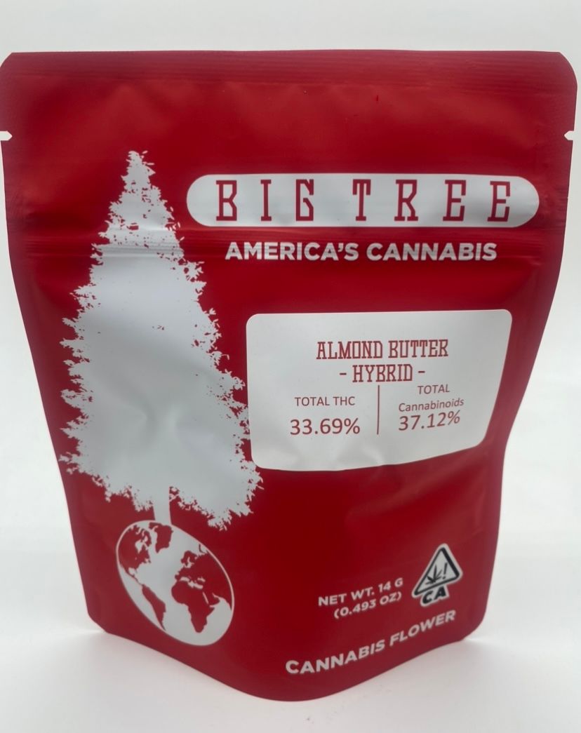 Almond Butter (hybrid) - 14g Flower (THC 33%) by Big Tree Cannabis **Buy 2 for $100**