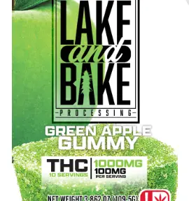 1000mg Gummies - Green Apple