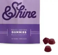 &Shine INDICA Gummies - 100mg (Blackberry)