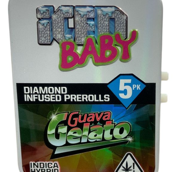 Iced Out - Guava Gelato 0.5g 5pk Infused Preroll