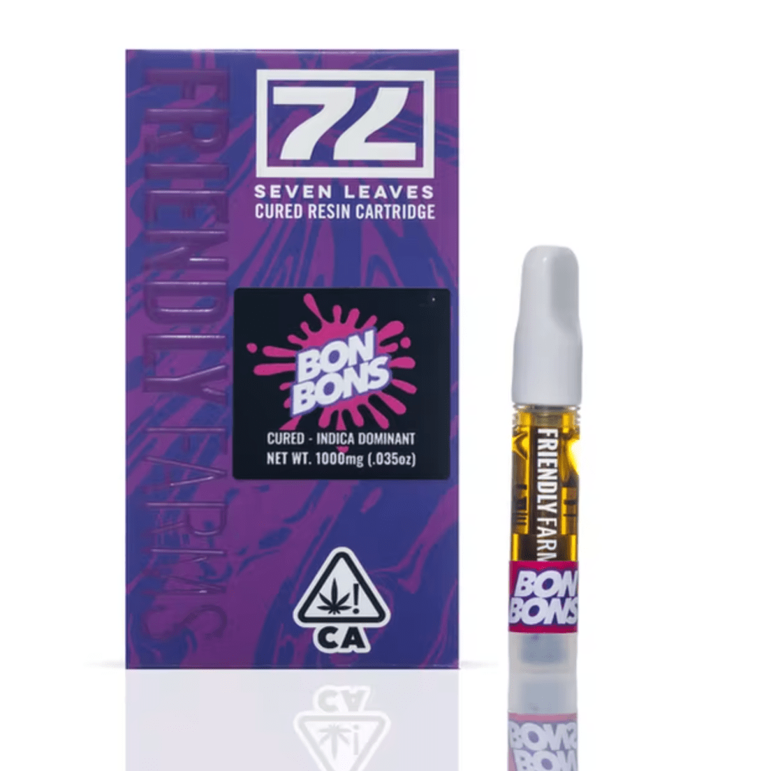 1g Bon Bons Cured Resin Cart - FRIENDLY FARMS x SEVEN LEAVES