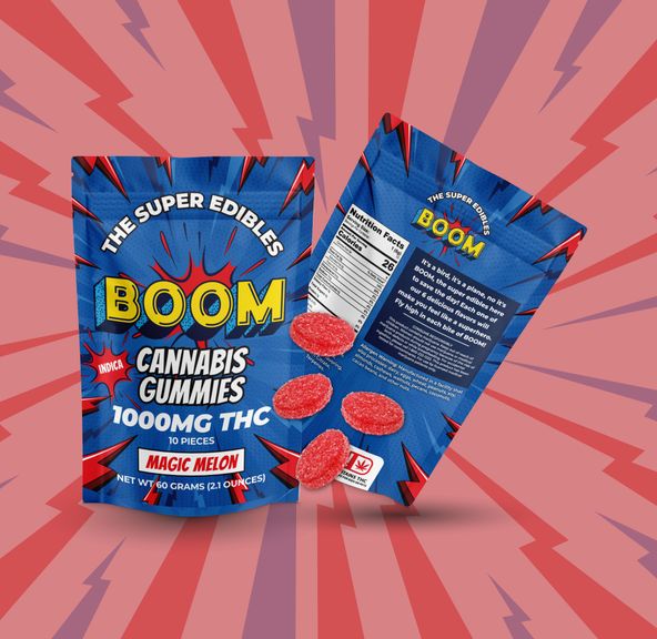 BOOM MAGIC MELON GUMMIES 1000MG