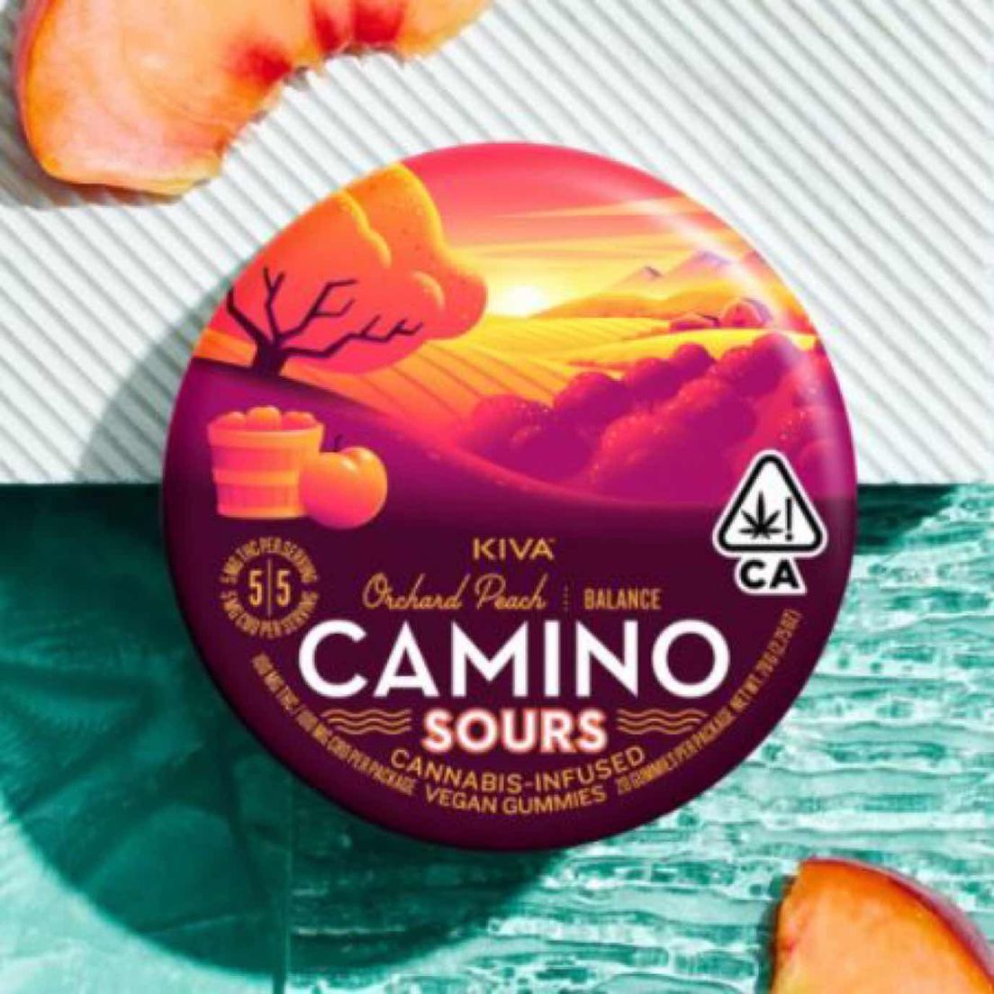 [Camino] CBD Gummies - 1:1 - Sour Orchard Peach