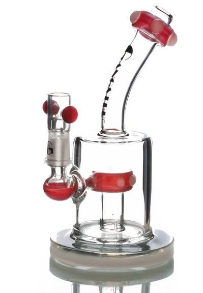 #18 7 inch inverted Split Perc oil Rig Red