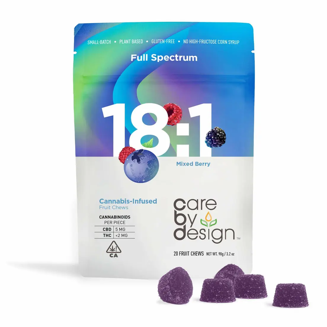 Care By Design Gummies Mixed Berry 18:1 100mg / 5mg