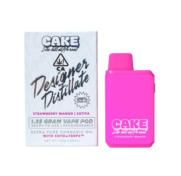 Cake AIO Vape Strawberry Mango 1.25g